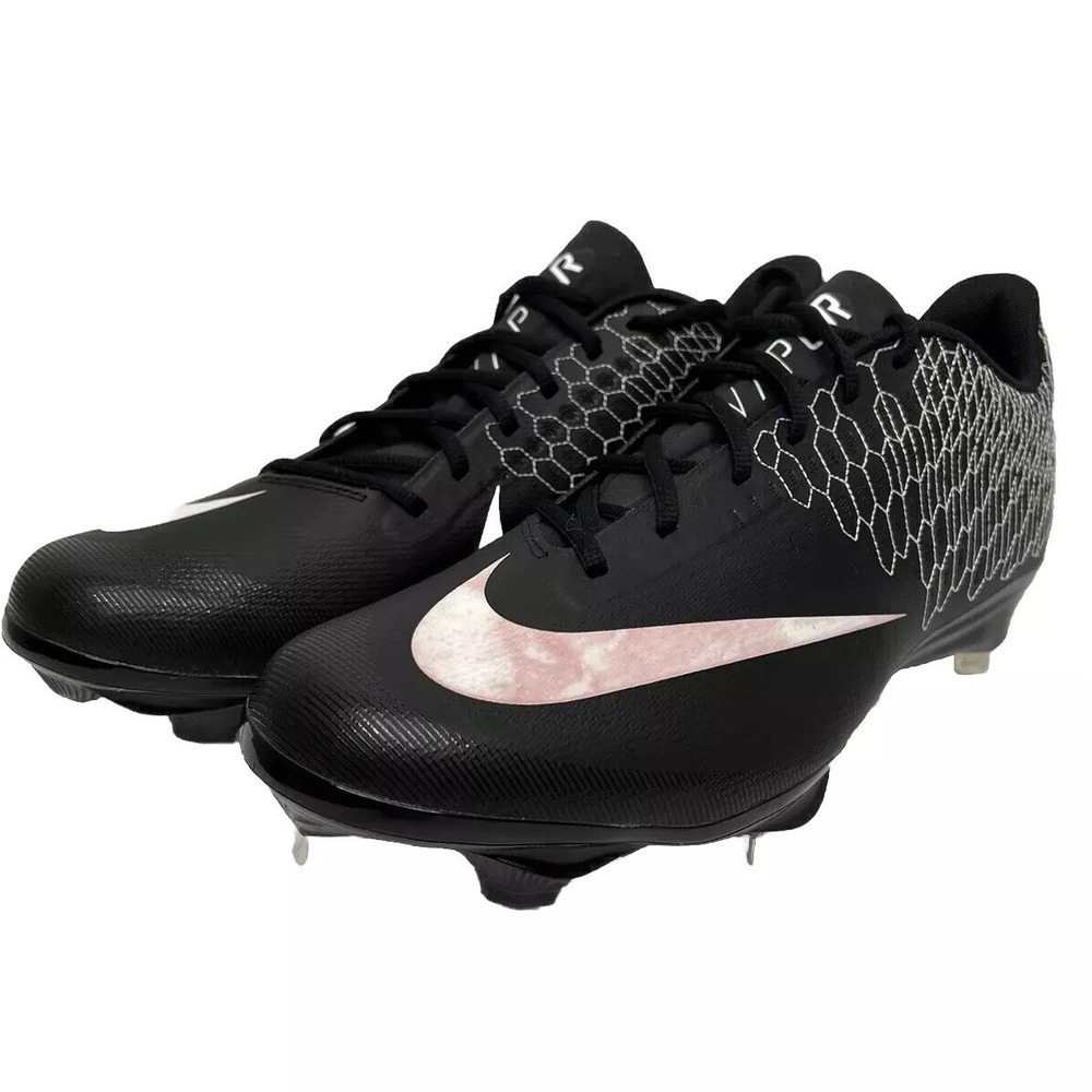 Nike Lunar Vapor Ultrafly Elite 2 Black Baseball Cleats Men Sz 14 AO7946-010 NEW